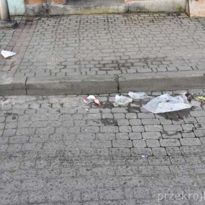 Bałagan w centrum miasta