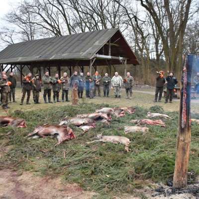 Królewskie zakończenie sezonu polować zbiorowych