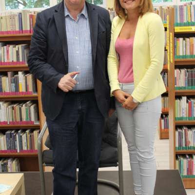 Grzegorz Miecugow odwiedził słubicką bibliotekę