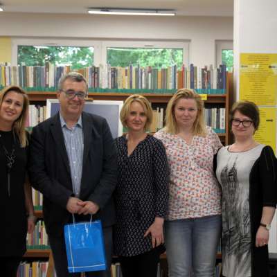 Grzegorz Miecugow odwiedził słubicką bibliotekę